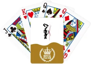 Helicopter Forklift Excavator Royal Flush Poker Playing Card Game