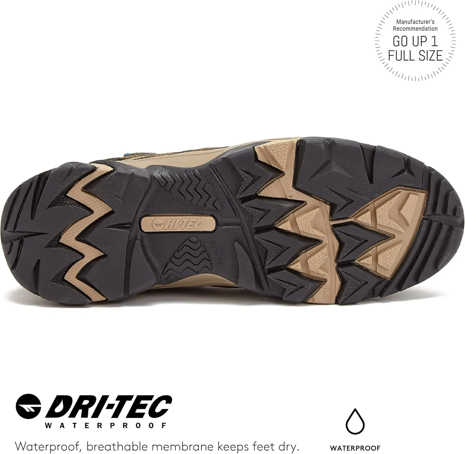 HI-TEC Apex Lite Low WP Waterproof Hiking Shoes for Men, Lightweight Breathable Outdoor Trekking and Trail Shoes