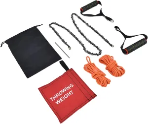 High Efficiency Handheld Wire Rope Saw, Easy to Use 48 Inch Wire Rope Saw 65 Manganese Steel Durable for Camping