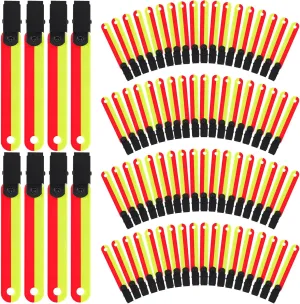 High Visibility Trail Markers for Tree Reflective Trail Markers Trail Markers with Clips Hunting Reflector Trail Markers for Tree Stand Hunting Outdoor Hiking Hunting Camping