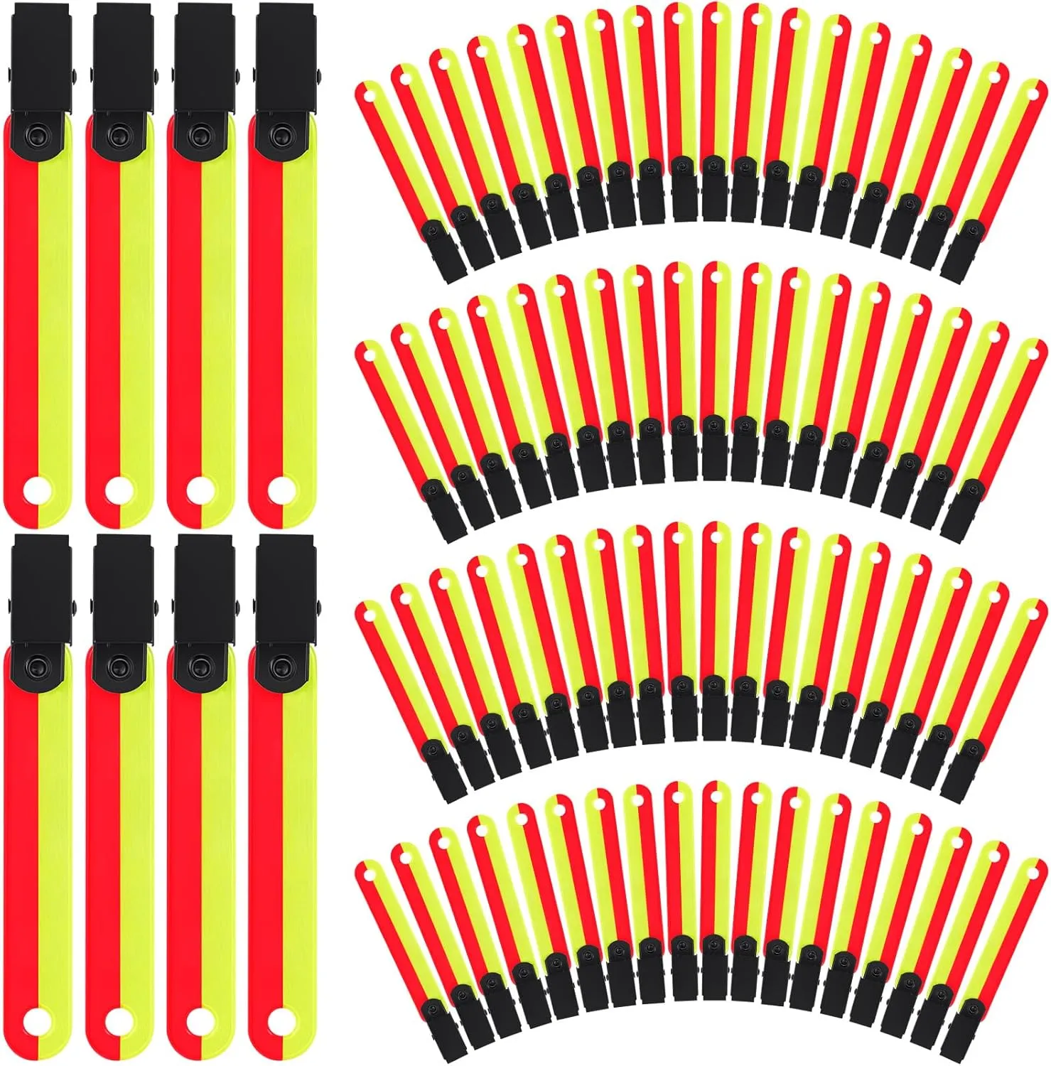 High Visibility Trail Markers for Tree Reflective Trail Markers Trail Markers with Clips Hunting Reflector Trail Markers for Tree Stand Hunting Outdoor Hiking Hunting Camping