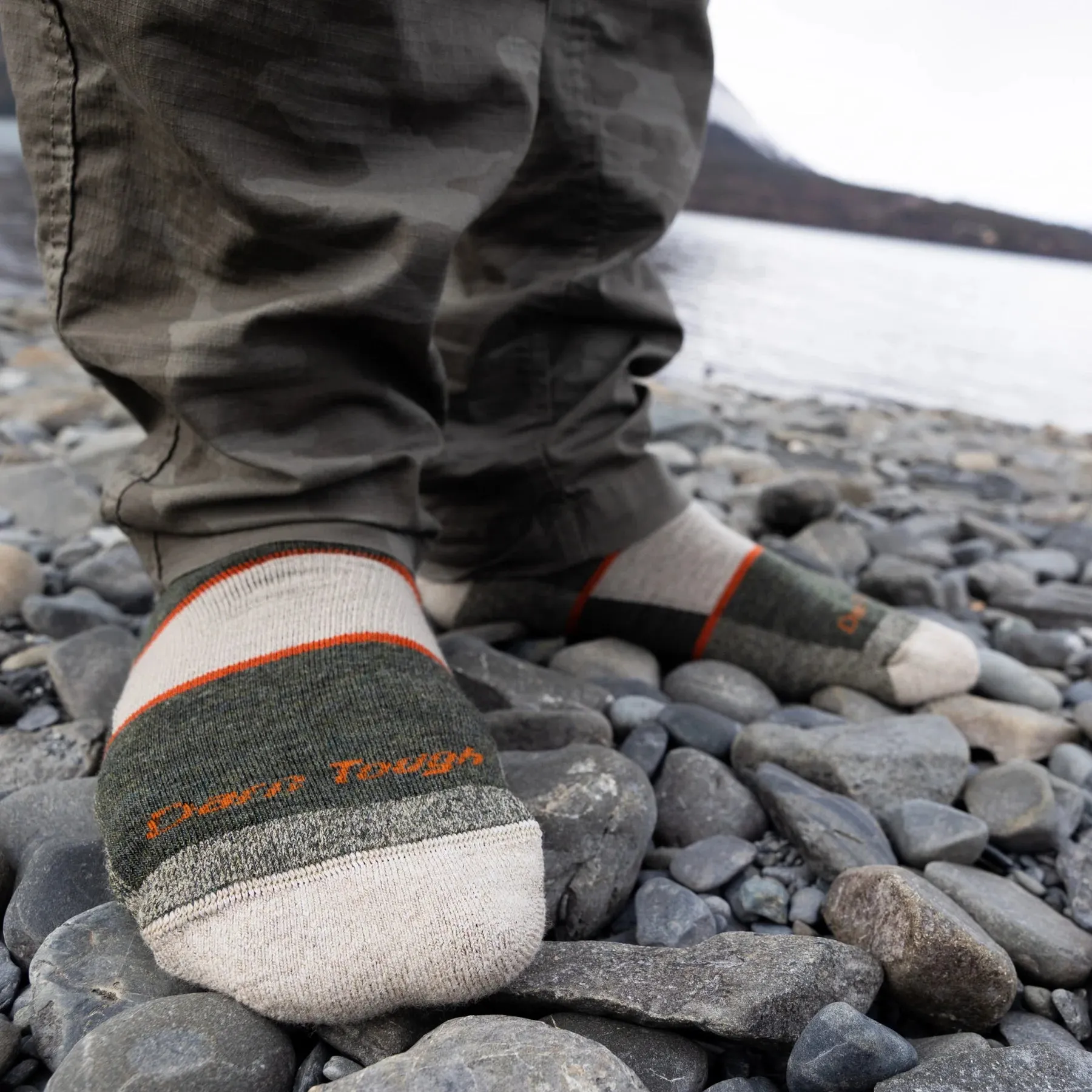 Hiker Boot Full Cushion Midweight Hiking Sock for Men - Olive
