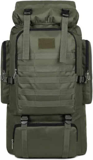 Hiking Backpack Large Capacity Outdoor Camping Rucksack Canvas Trekking Backpack