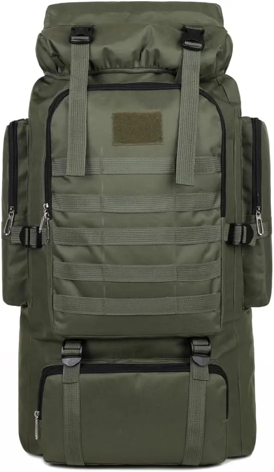 Hiking Backpack Large Capacity Outdoor Camping Rucksack Canvas Trekking Backpack