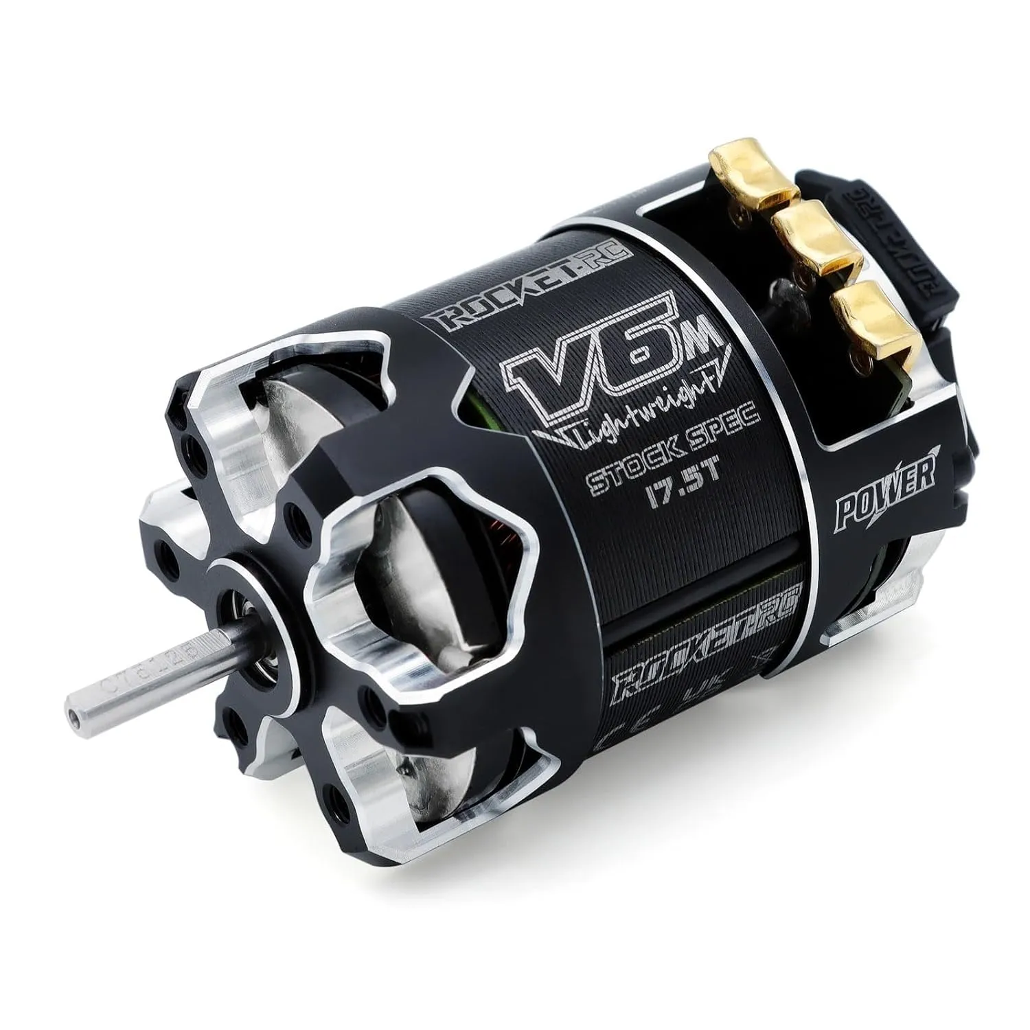 Hobby Rocket 540 V6M Sensored Brushless Motor, Light-Weight Heat-Resistant Brushless Motor for 1/10 Scale RC Racing Car (540 V6M 21.5T)