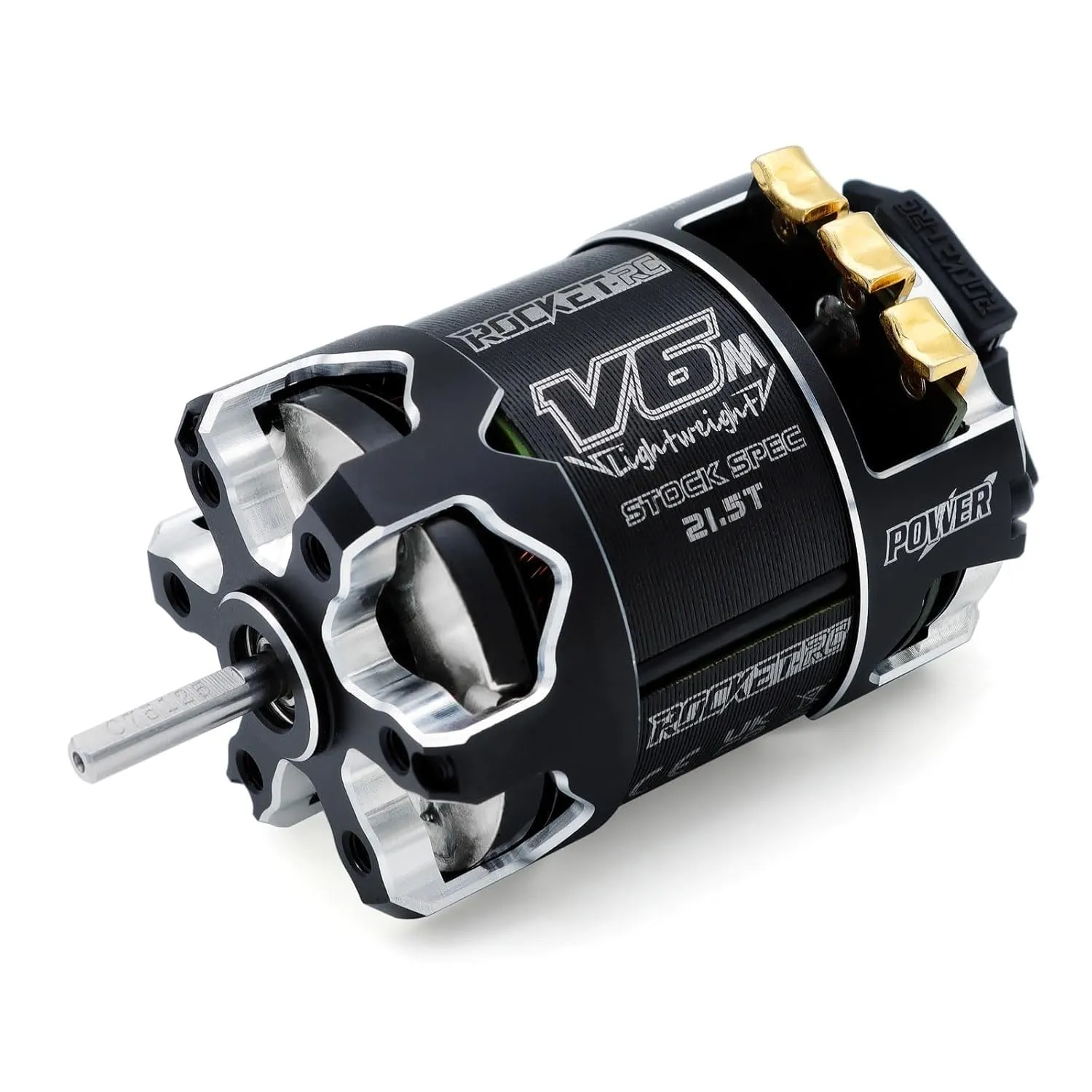 Hobby Rocket 540 V6M Sensored Brushless Motor, Light-Weight Heat-Resistant Brushless Motor for 1/10 Scale RC Racing Car (540 V6M 21.5T)