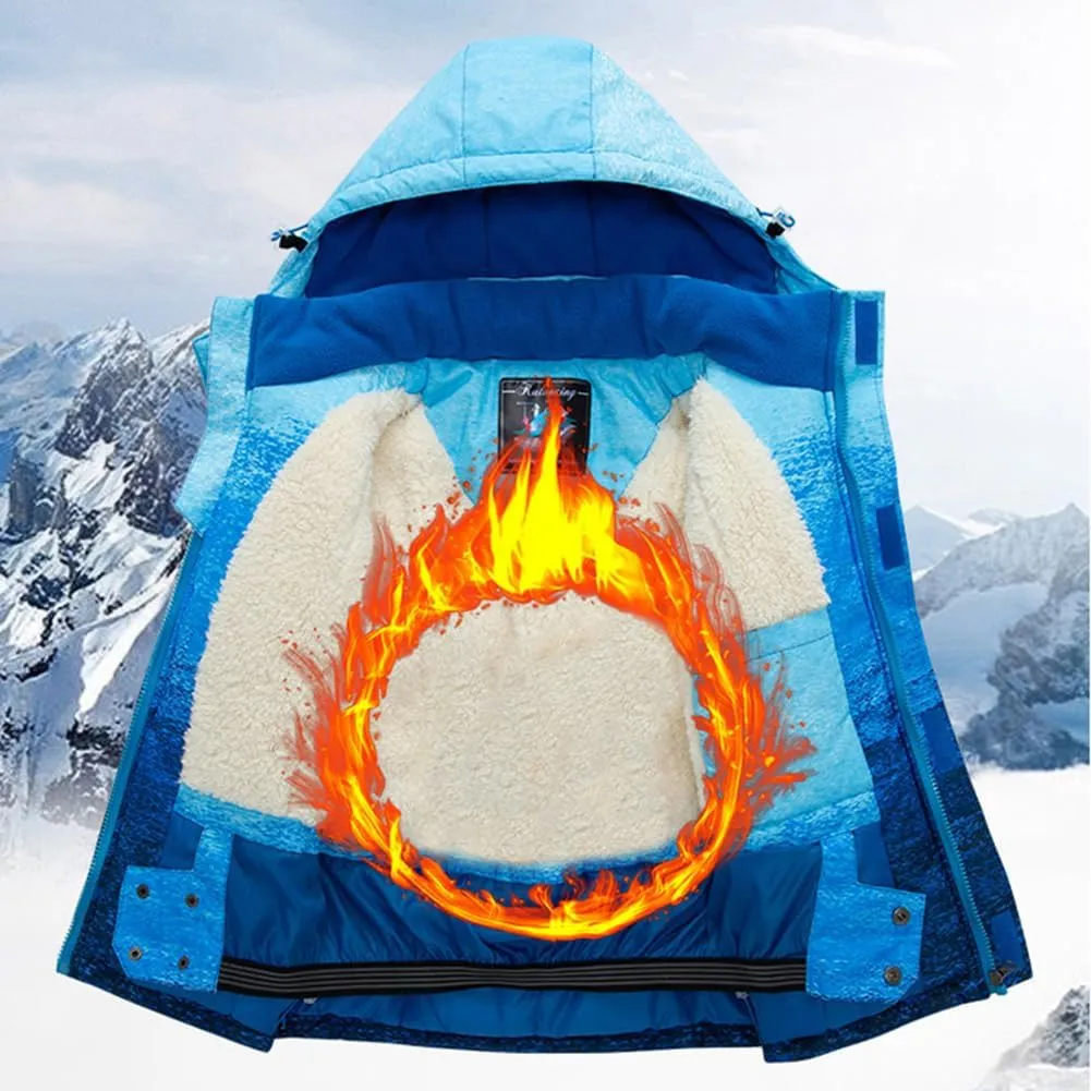 HOTIAN Boys Ski Jacket Colorful Waterproof Insulated Snow Coat Windproof Unisex Winter Outdoor Coats