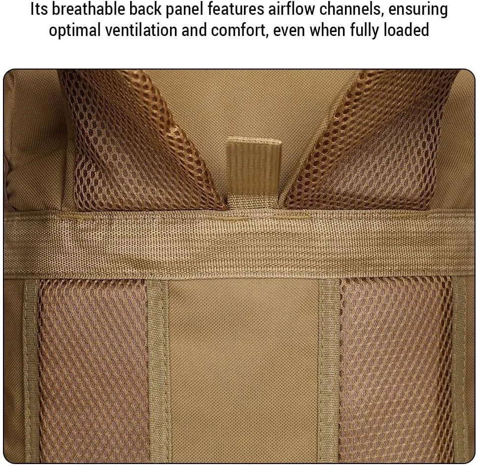 HXBER Large ty Hiking Backpack Outdoor Camping Rucksack Canvas Trekking Backpack, Camouflage 1