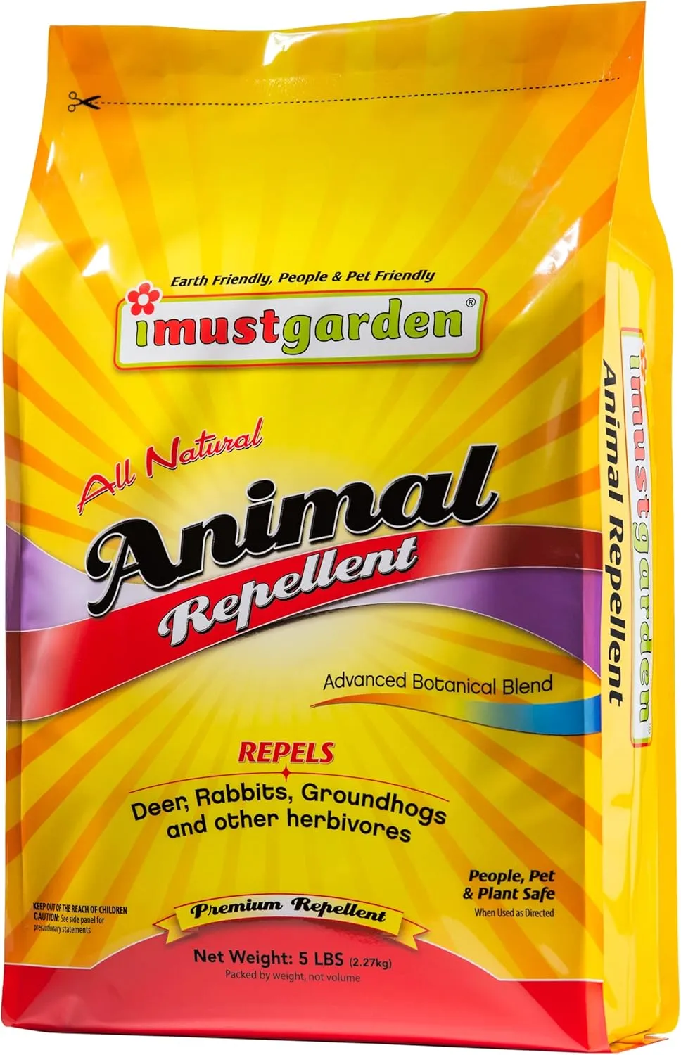 I Must Garden Deer, Rabbit and Groundhog Repellent: All-Weather Granular Formula – 5 lb. Bag