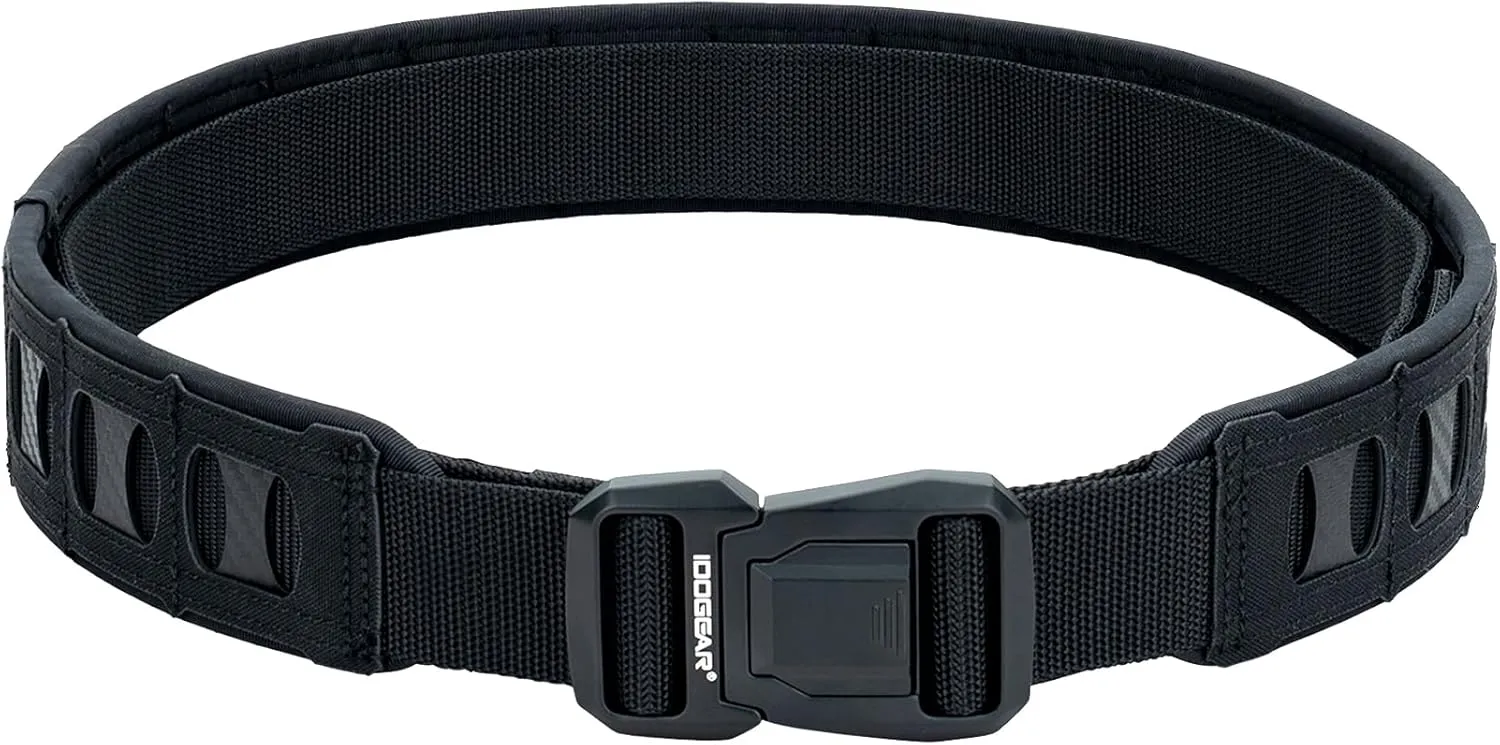 IDOGEAR SPORTS Tactical Heavy Duty Belt Quick Release MOLLE Belt With 1.5"/2" Inner Outer For Men Outdoor Paintball Airsoft