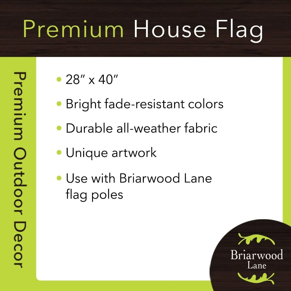 Illinois University NCAA Licensed Double-Sided House Flag 28" x 40" Briarwood Lane