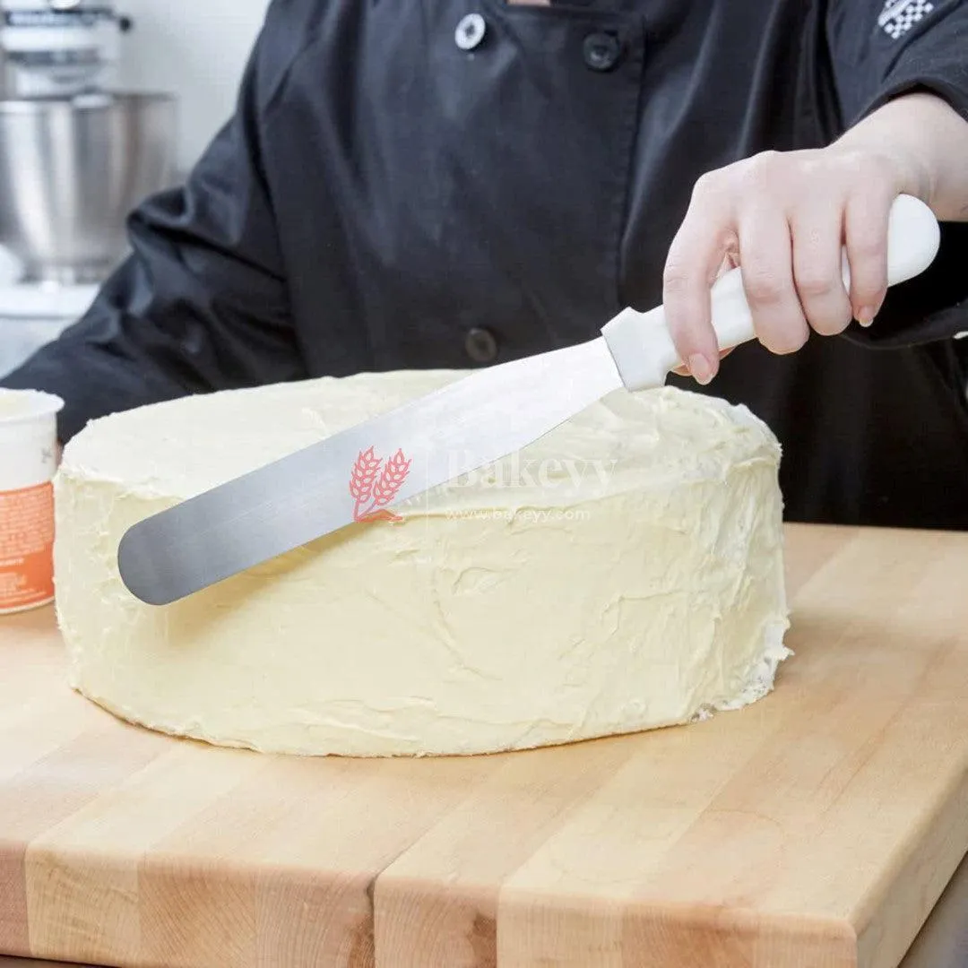 Industrial Quality Stainless Steel White Handle Heavy Flat Pallet Knife | 8, 10, 12 Inch | 3 sizes available