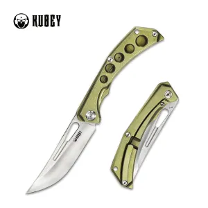Ishtar Frame Lock EDC Knife Titanium Handle (3.5" Satin AUS-10) KU170A