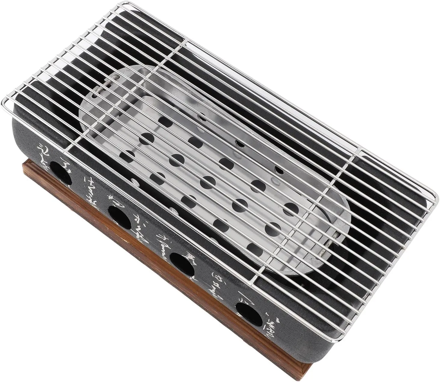 Japanese Grill, Japanese BBQ Grill Food Charcoal Stove Quick Heating Aluminium Alloy Wire Base for Camping Yakiniku Style BBQ (XL)