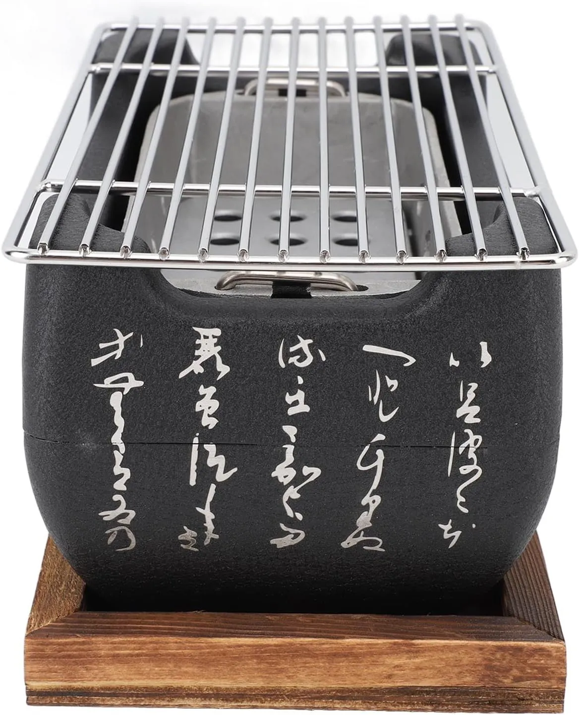 Japanese Grill, Yakiniku Grill Quick Heating Aluminium Alloy Wire Base for Camping Japanese Food Charcoal Stove BBQ Style BBQ (M)