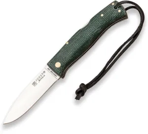 Joker ARTICA NV156 Bushcraft Knife – 3.15" Sandvik 14C28N Blade – Multiple Handle Options – Tool for Camping, Hunting, Fishing & Hiking (Micarta Canvas)
