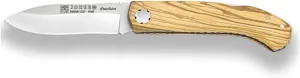 Joker Sports Pocket Folding Knife Pachón NO99, Olive Handle and Sandvik Blade 3.14 inches and Serrated Back of The Blade, Fishing Tool, Hunting, Camping and Hiking