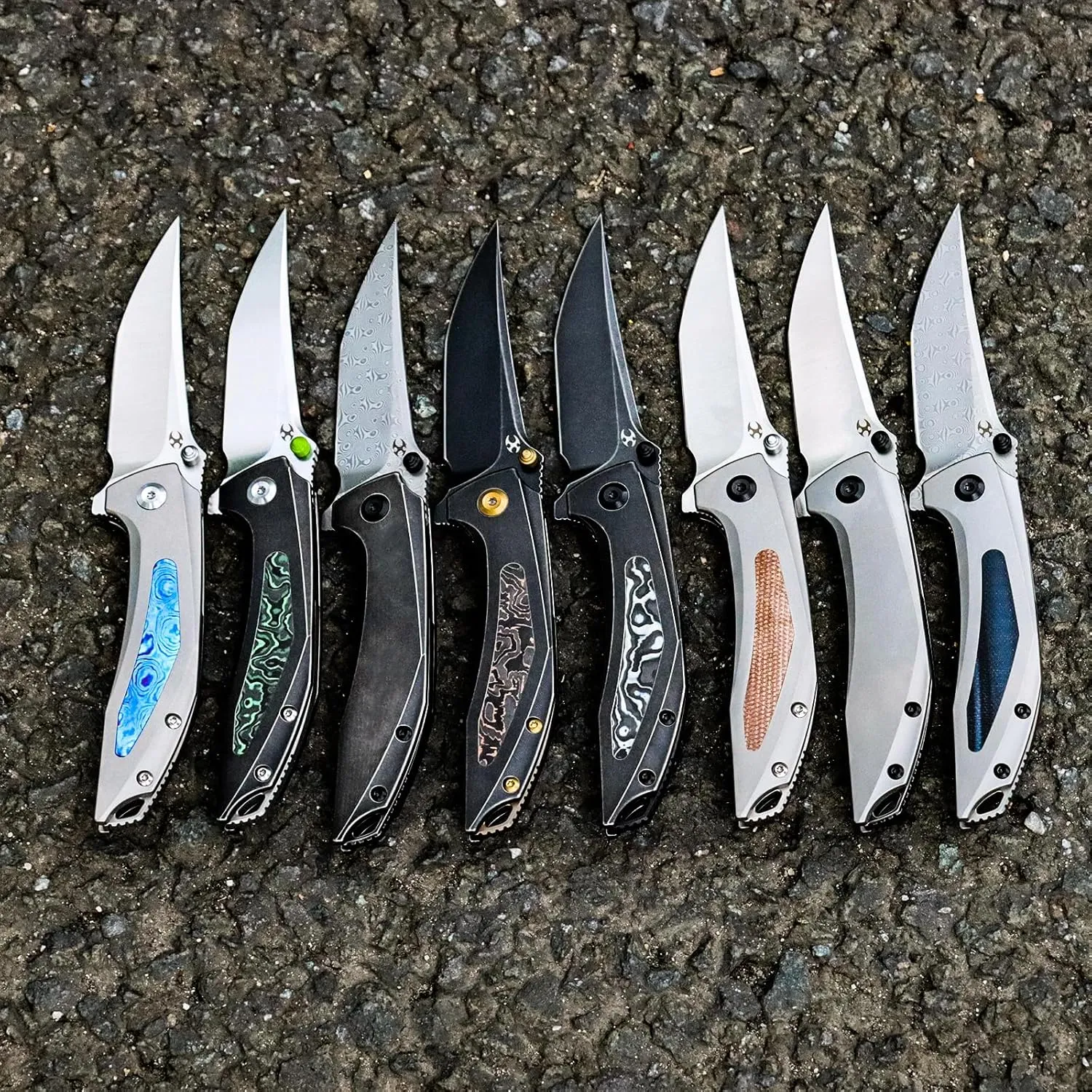 KANSEPT Baku Pocket Folding Knives for Men EDC Camping Folding Knife 3.2'' Stonewashed CPM-S35VN Material Outdoor Folding Knives with Black Stonewashed Titanium Green Carbon Fiber Handle Everyday Carry K1056A7