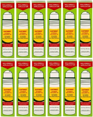 Katinko External Analgesic Oil 10ml - Effective for Sore Muscles, Headaches, Travel Sickness, and Insect (12)
