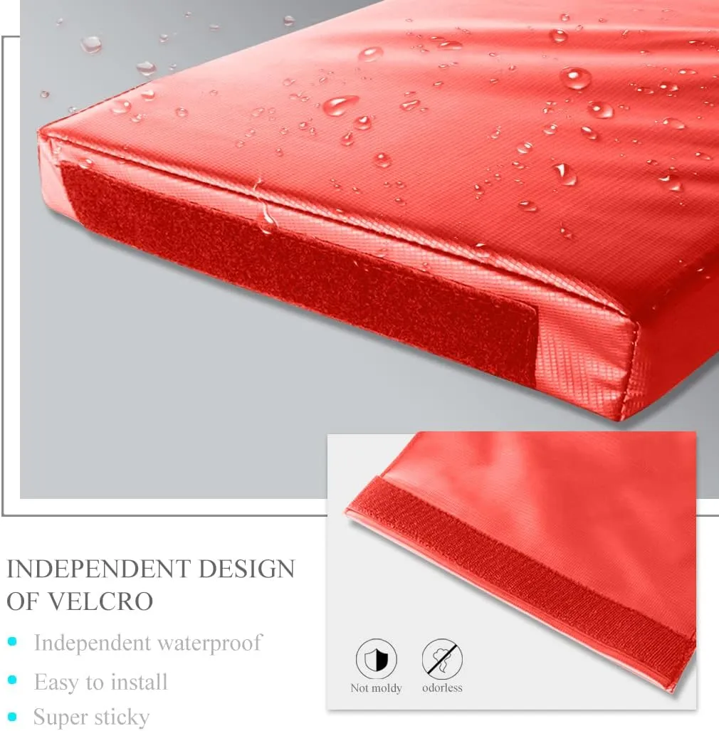 Katop Square Basketball Pole Pad, Heavy Duty Protective Pole Padding Fits 5"x5", 6"x6" Pole&Base, Durable UV-Resistant Waterproof Basketball Hoop Padding for Player Safety Outdoor and Indoor