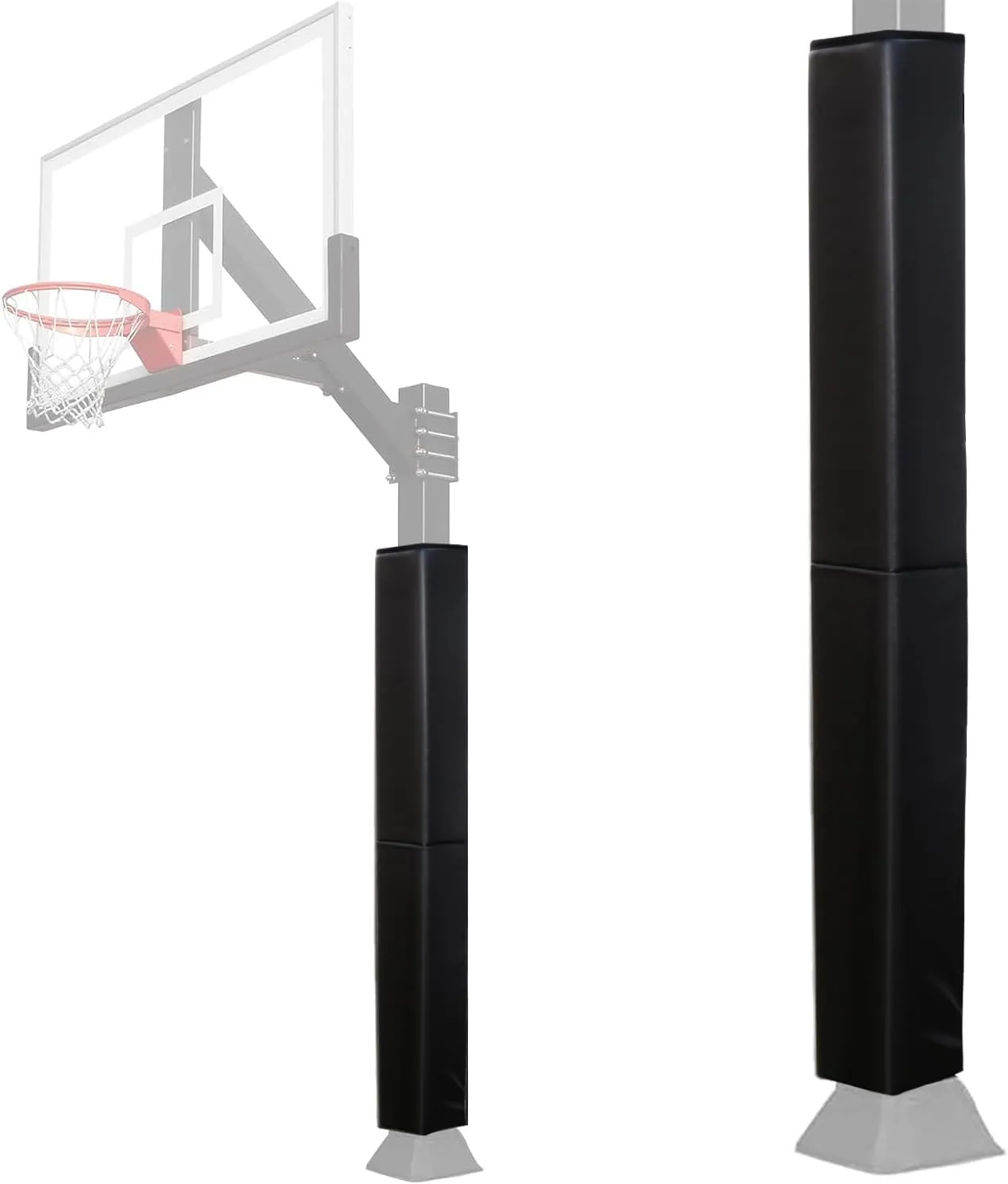 Katop Square Basketball Pole Padding Fits 4x4,5x5,6x6 Inch Pole, Durable 6 Feet Tall Basketball Pole Pad Outdoor and Indoor, UV-Resistant Waterproof Hoop Pads for Protection and Player Safety