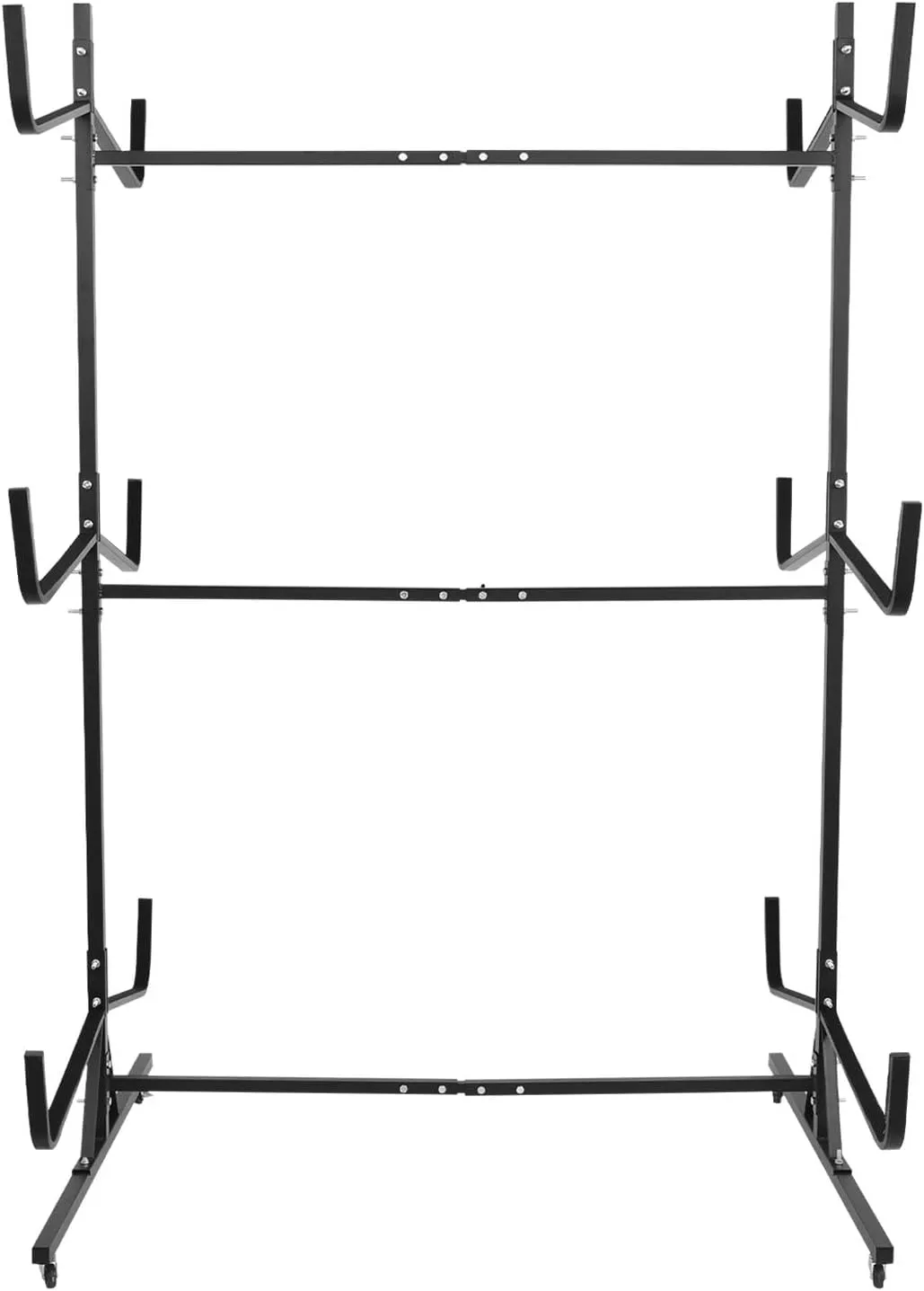 Kayak Racks - Freestanding Kayak Holder with Lockable Wheels - Adjustable Width Indoor Outdoor Canoe Hanger Rack for Dock, Garage, Shed Storage