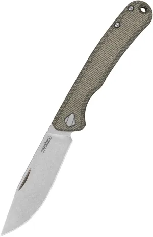 Kershaw Federalist Folding Pocket Knife, Manual Folder with Nail Nick, 3.25 inch CPM 154 Stainless Steel Blade, Made in the USA,Green