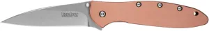 Kershaw Leek Olive Edc Pocketknife, 3" Sandvik 14C28N Steel Blade, Assisted Opening Folding Knife, Dual Lock System