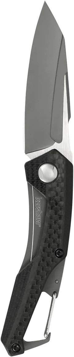 Kershaw Reverb Pocket Knife, 2.5-in. 8Cr13MoV Manual Open Blade, Lightweight, Outdoor Knife for Hiking, Camping