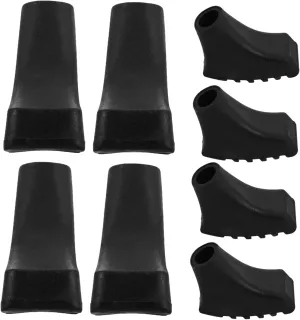 KICHOUSE Nonslip Trekking Pole Tips Durable Hiking Pole Foot Covers for Enhanced Grip During Outdoor Activities Like Camping Walking and Climbing