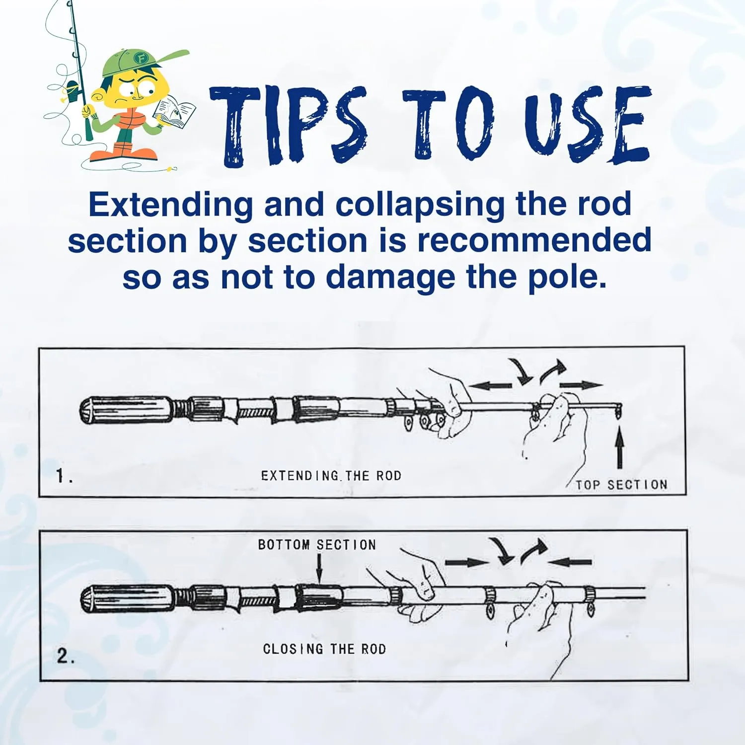 Kids Fishing Pole, Portable Telescopic Kids Fishing Poles for Boys and Girls, Fishing Rod and Reel Combo Kit with Tackle Box, and Fishing Net, Best Fishing Pole for Toddler Youth