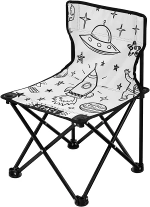 Kigai Folding Camping Chair Heavy Duty Chair Ultralight Compact Portable Beach Chair for Outdoor Camp, Hiking, Travel, Beach, Sporting Event and Picnic, Cute Space