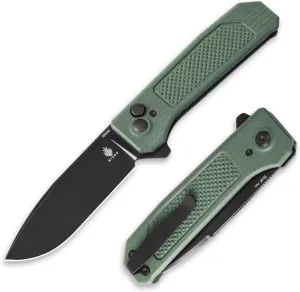 Kizer Brat Pocket Knife, 154CM Steel Blade Folding Knife, G10 Handle EDC Knife for Men with Flipper Opener, Button Lock Knives for Camping Hunting V3630C2
