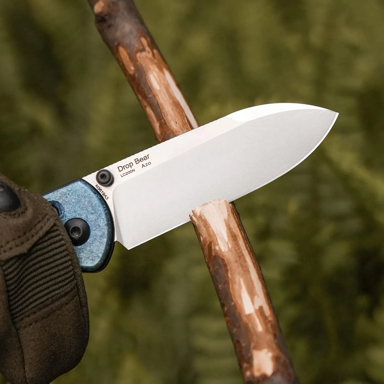 Kizer Drop Bear Folding Pocket Knife, 2.99 In LC200N Steel Blade EDC Knife Titanium Handle Thumb-stud Openers Ki3619A3