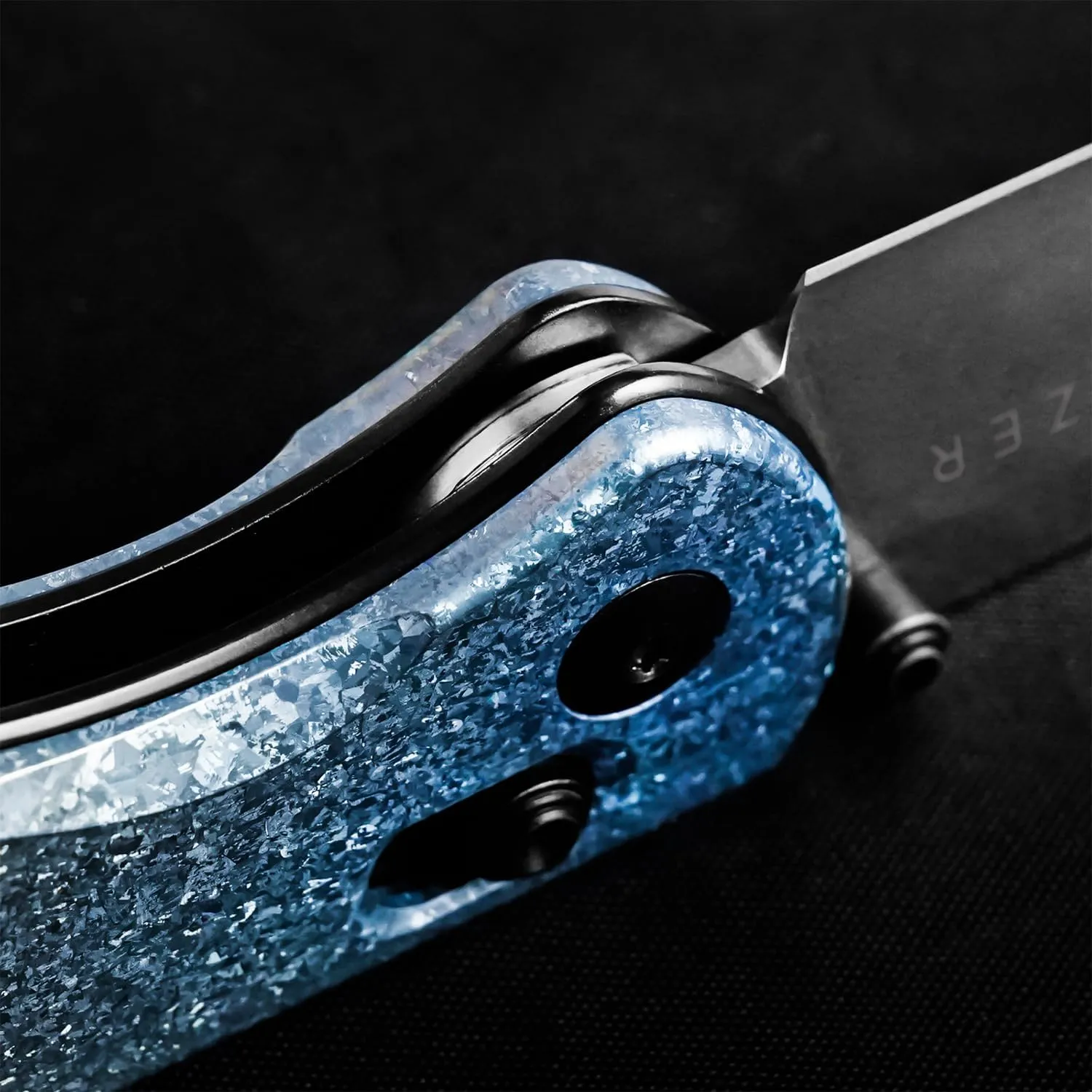 Kizer Drop Bear Folding Pocket Knife, 2.99 In LC200N Steel Blade EDC Knife Titanium Handle Thumb-stud Openers Ki3619A3