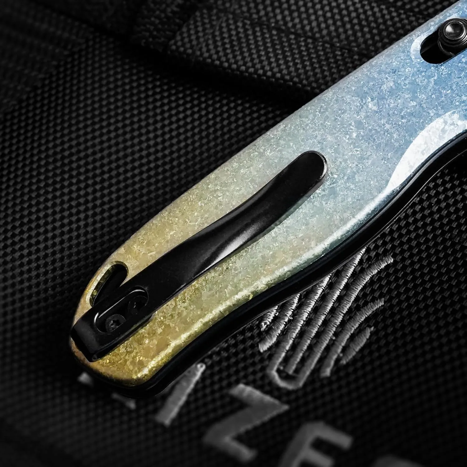 Kizer Drop Bear Folding Pocket Knife, 2.99 In LC200N Steel Blade EDC Knife Titanium Handle Thumb-stud Openers Ki3619A3