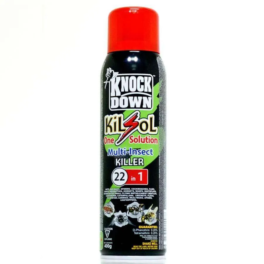 Knock Down 400g Kilsol One Solution Multi-Insect Killer Aerosol