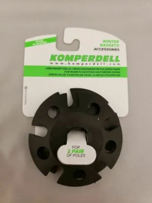 Komperdell Accessories Vario Winter Snow Baskets 8.5cm for Winter / Ski Poles