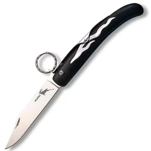 Kudu, Black Zytel Handle w-Lock Release Ring, Plain