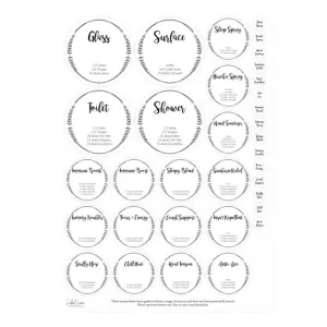 Label Lane Label Set - Leaf Wreath