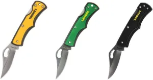 Lansky Small Lockback Display: 18-Piece Small Pocket Knife Set with Display Case Green/Black/Yellow - LKN045