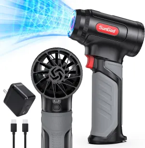 Leaf Blower with Battery and Charger for Car Drying, Electric Cordless Snow Blower 1200G Instant Thrust,45M/S Air Blower, 4 Speed Cleaning Fan, 64MM Super Electric Cordless Car Dust Yard Lawn Driveway