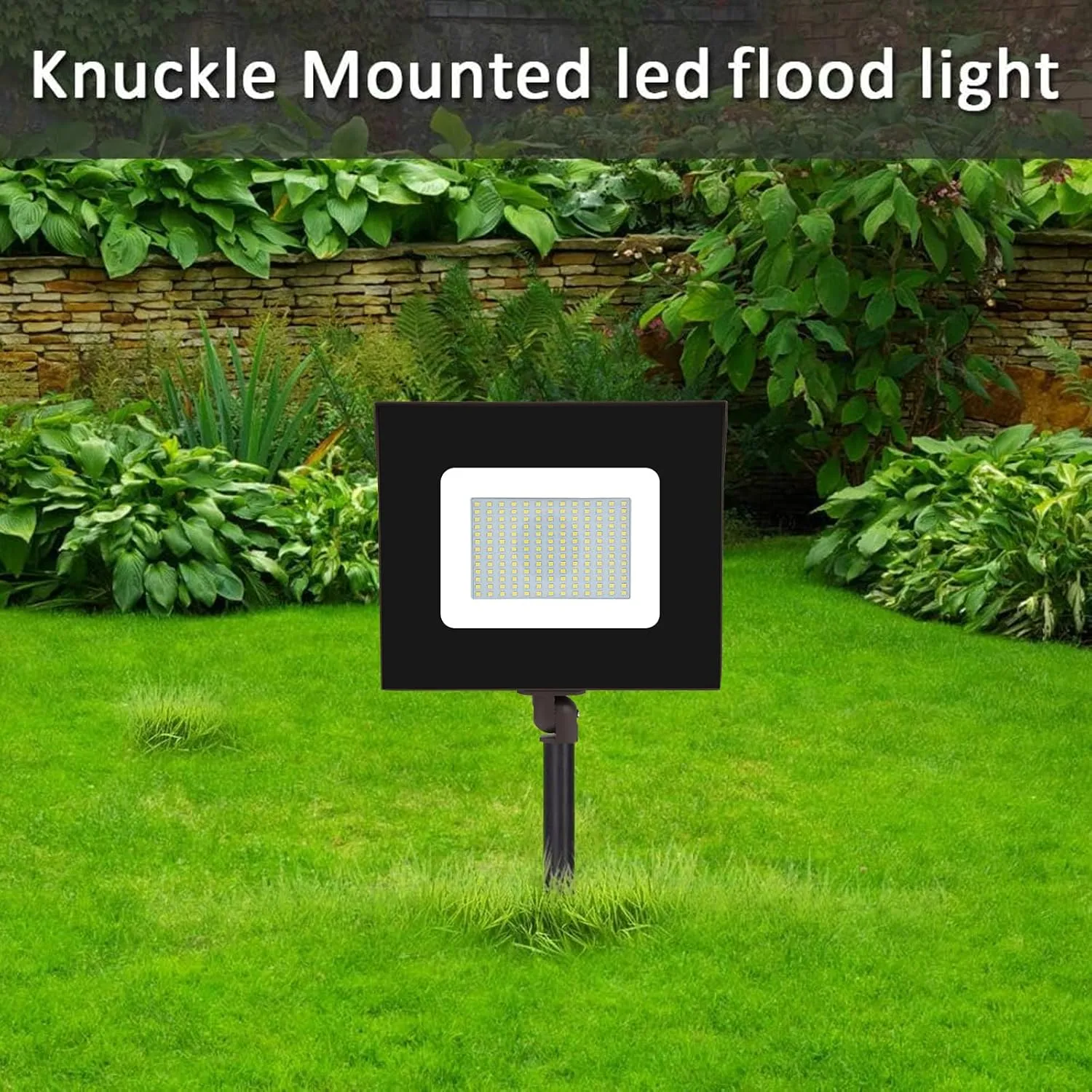 LED Flood Lights Outdoor, 100W 13000LM IP65 Waterproof Adjustable Knuckle Mount LED Security Light,800W Halogen Equiv,5000K Daylight Dusk to Dawn Flood Light for Yard, Garage,2 Pack
