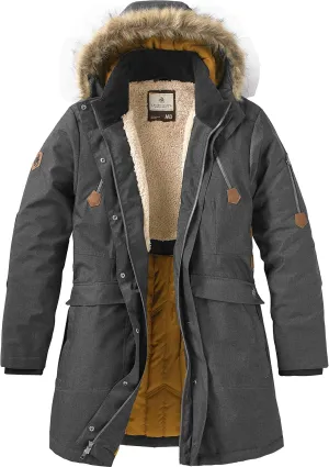 Legendary Whitetails Women's Waterproof Anchorage Parka Winter Coat with Durable Removable Hood