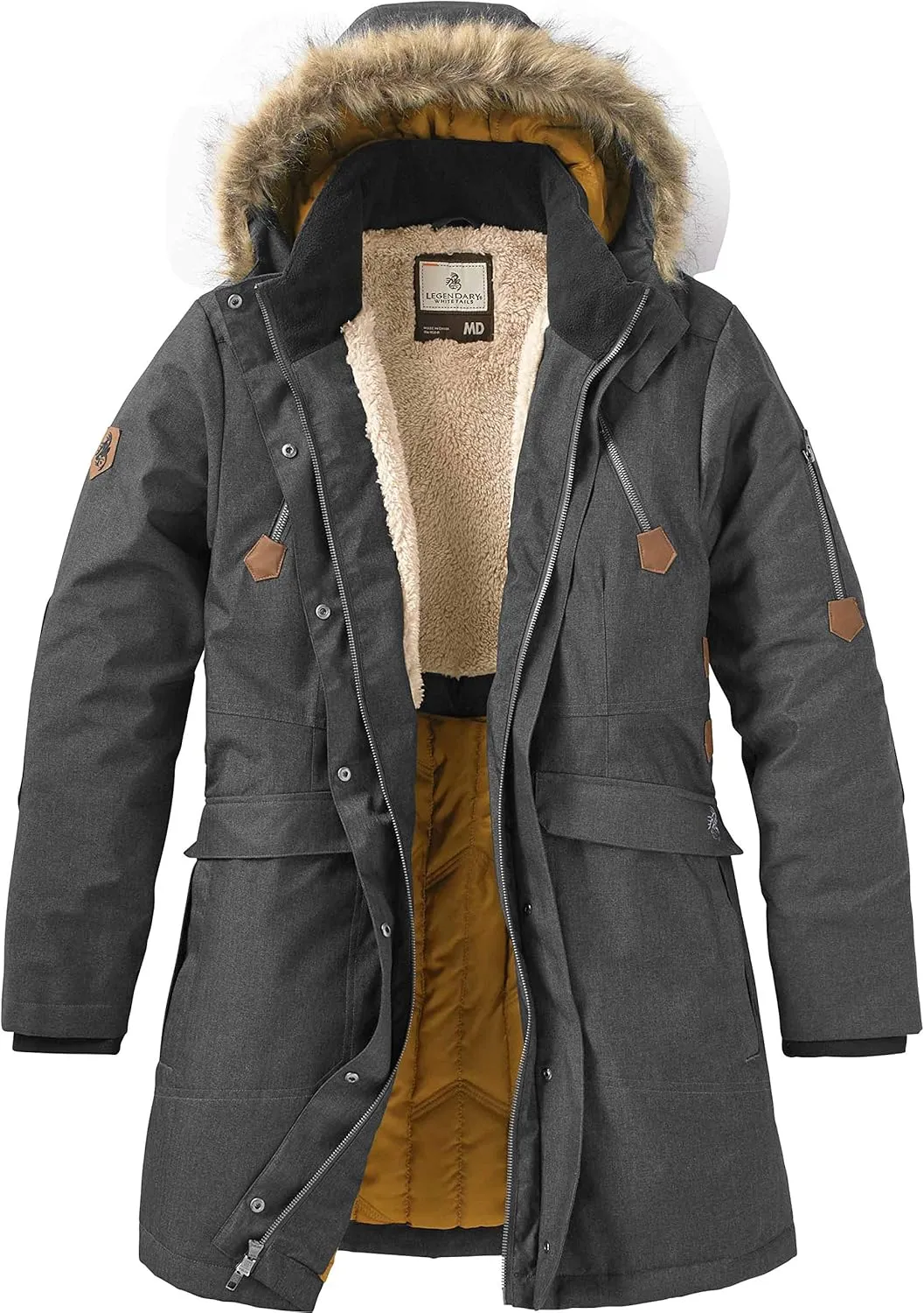 Legendary Whitetails Women's Waterproof Anchorage Parka Winter Coat with Durable Removable Hood