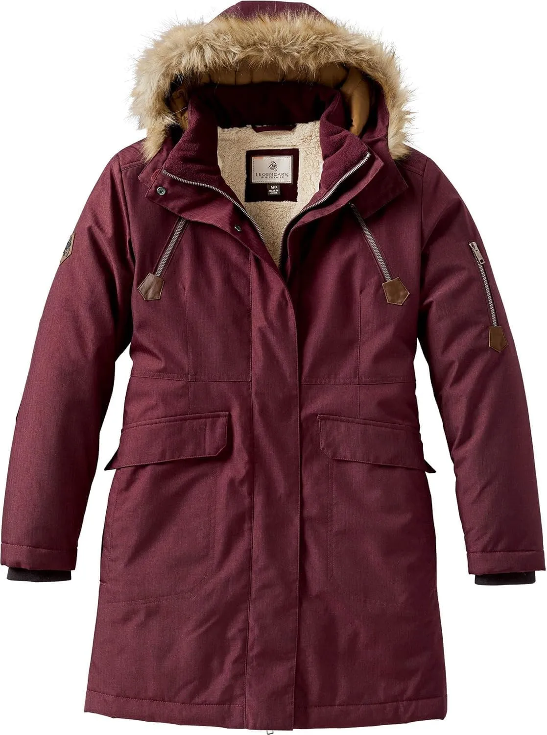 Legendary Whitetails Women's Waterproof Anchorage Parka Winter Coat with Durable Removable Hood