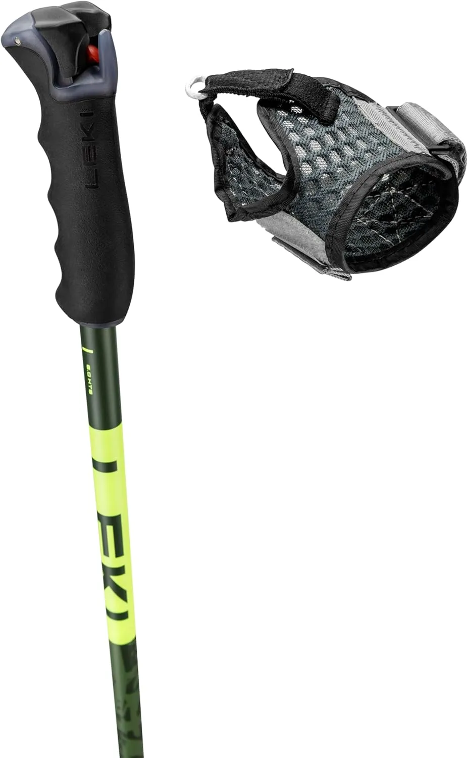 LEKI Detect S Lightweight Aluminum Ski Poles for Downhill Skiing