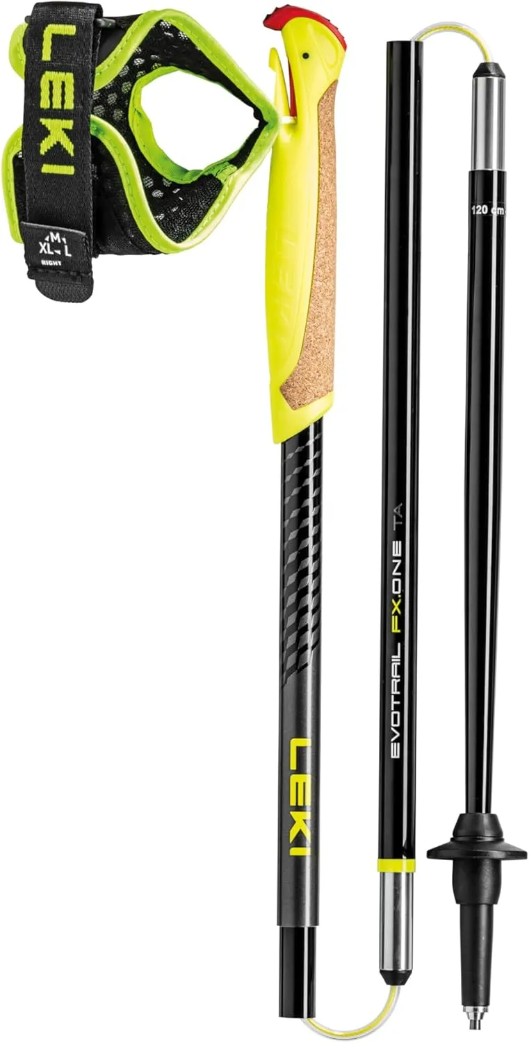 LEKI Evotrail FX.One TA Aluminum Lightweight Collapsible Trekking Poles for Hiking & Trail Running
