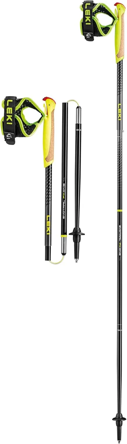 LEKI Evotrail FX.One TA Aluminum Lightweight Collapsible Trekking Poles for Hiking & Trail Running