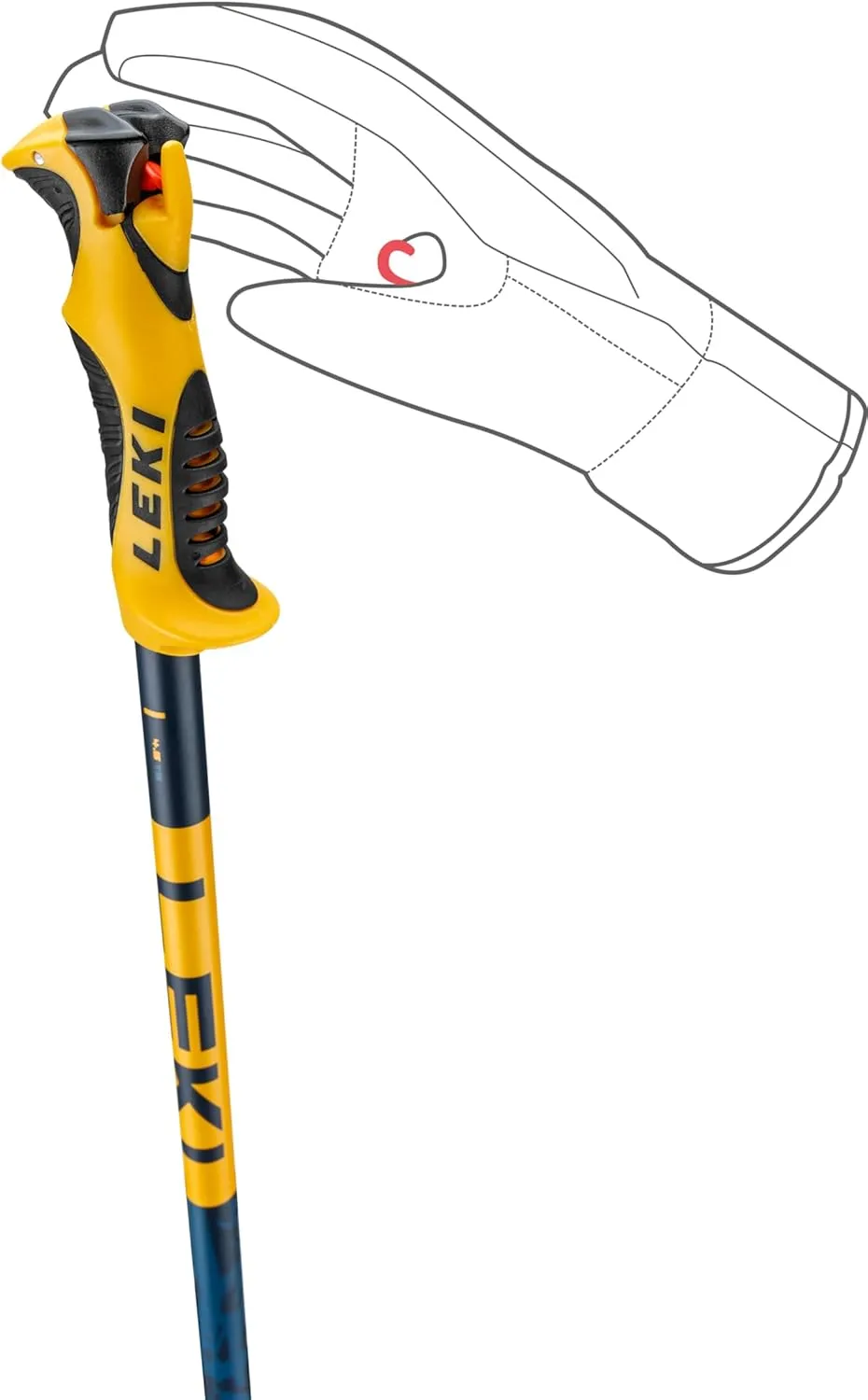 LEKI Kids’ Spitfire Lite S Lightweight Aluminum Ski Poles for Alpine Skiing